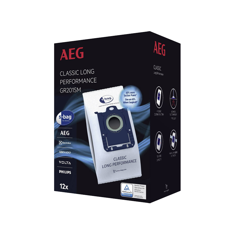 EMBALAGEM SACOS ASPIRADOR AEG - GR201SM