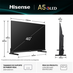 QLED HISENSE - 40A5Q