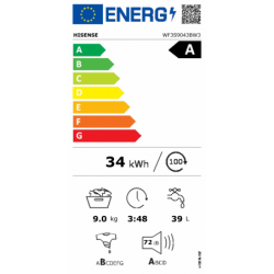 MÁQUINA DE LAVAR ROUPA HISENSE - WF3S9043BW3