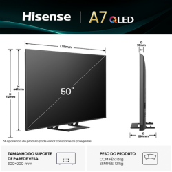 QLED HISENSE - 50A7Q
