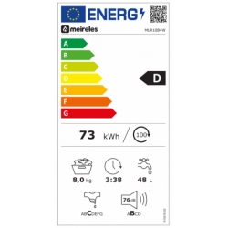 MÁQUINA DE LAVAR ROUPA MEIRELES - MLR 1084 W
