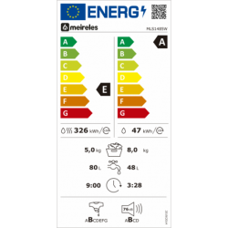 MÁQUINA DE LAVAR E SECAR ROUPA MEIRELES - MLS 1485 W