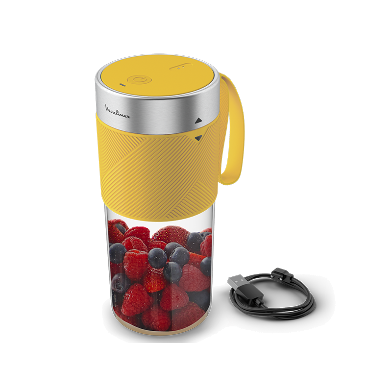 LIQUIDIFICADORA MOULINEX  LIGHT MIX  ON THE GO YELLOW - LM1C0210