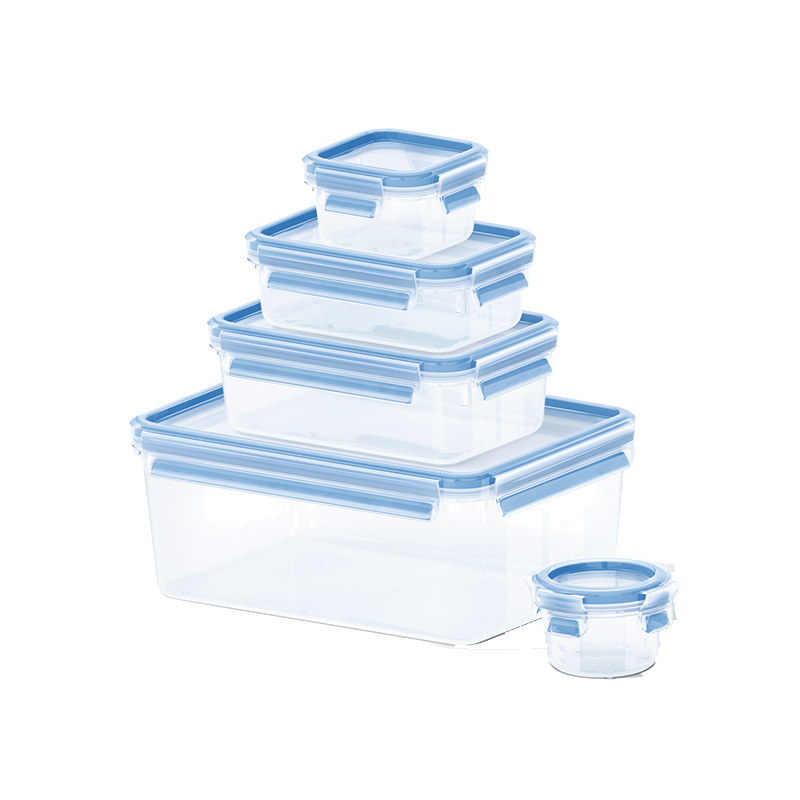 CAIXA HERMÉTICA PLÁSTICO TEFAL 3,7L+1L+0,55L+0,25L+0,15L - K3029012